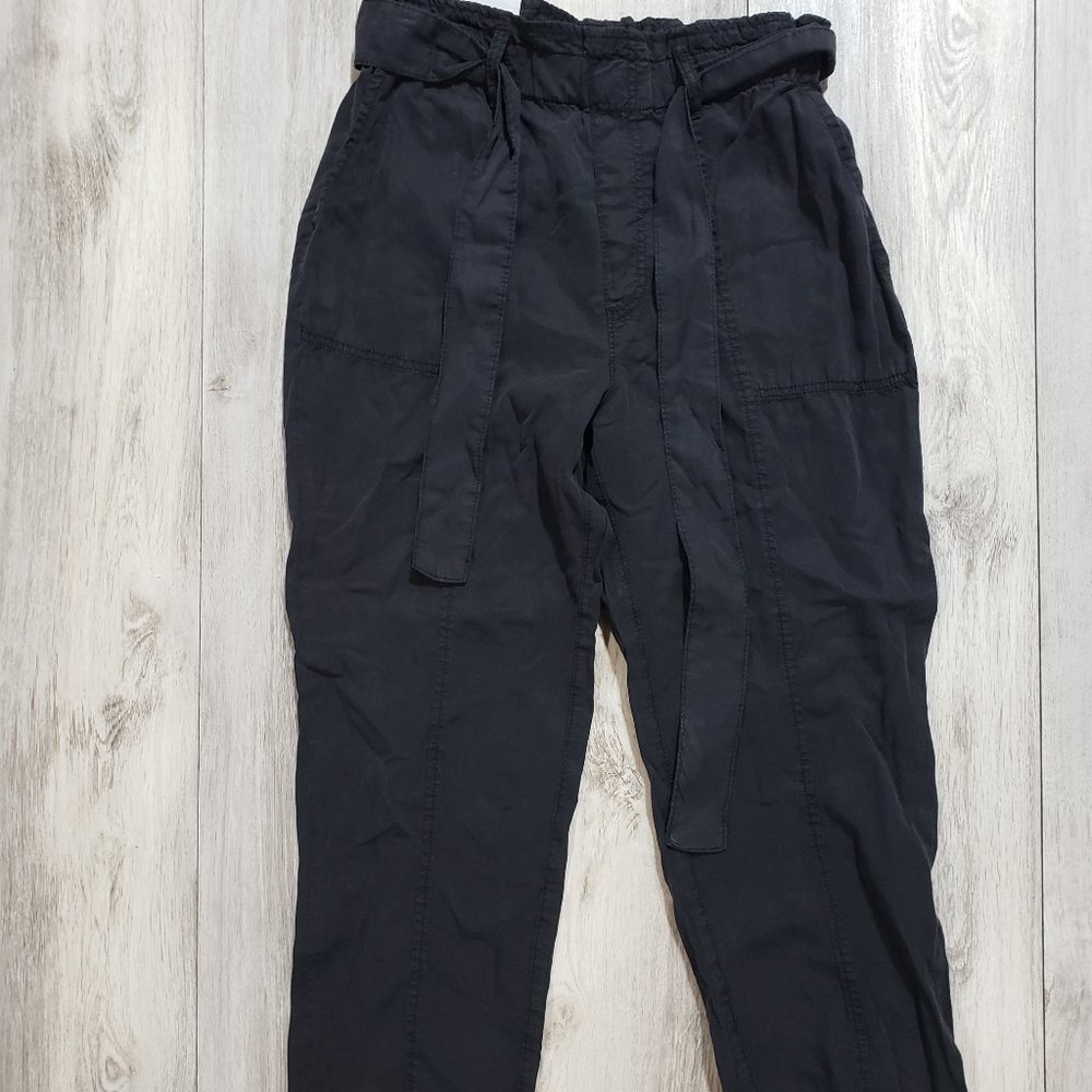 Social Standard By Sanctuary Women's High Waist Melody Paperbag Pant Black